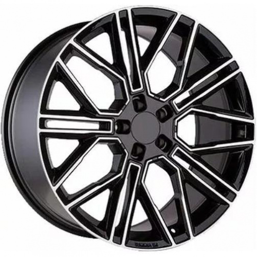 Khomen KHW 2101 9.5x21 5*120 ET49 DIA72.6 Black-FP Литой
