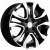 Khomen KHW 1503 6x15 4*100 ET40 DIA60.1 Black-FP Литой